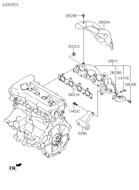 285102B050-MANIFOLD ASSY-EXHAUST