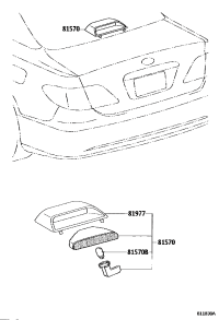 8157033120A0-LAMP ASSY, CENTER STOP