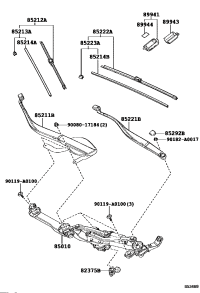 852220E081-BLADE, FR WIPER, LH