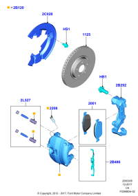 DV6Z1125D-BRAKE DISC LR/RR SPORT/L320