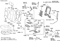 710740R430C3-COVER, FRONT SEAT BACK, LH(FOR SEPARATE TYPE)