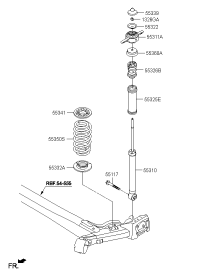 55307J4000-SHOCK ABSORBER ASSY-REAR