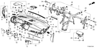 61310T70H20ZZ-Member comp., steering wheel suspension