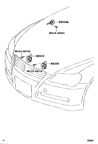 8656022010-HORN ASSY SECURITY