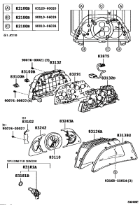 9001006038-BULB, COMBINATION METER, NO.1