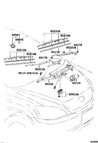 8511048160-MOTOR ASSY, WINDSHIELD WIPER