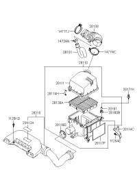 281380Q000-HOSE-AIR INTAKE