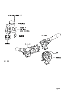 846520D160-SWITCH ASSY, WINDSHIELD WIPER
