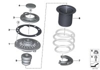 31306852431-SUSP STRUT BRG FRT L/R E66/7SR