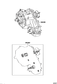 0436260881-GASKET KIT, TRANSFER OVERHAUL