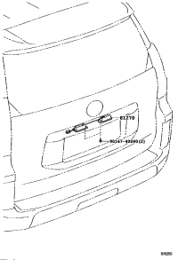 8127060410-LAMP ASSY, LICENSE PLATE