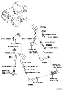 872453D450-HOSE, HEATER WATER, INLET