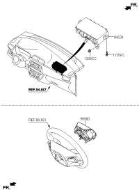 80100D0000NNB-MODULE ASSY-STRG WHEEL AIR BAG