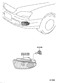 8121150051-LAMP UNIT, FOG LAMP, RH