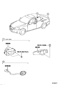 8904053060-SIREN ASSY, THEFT WARNING