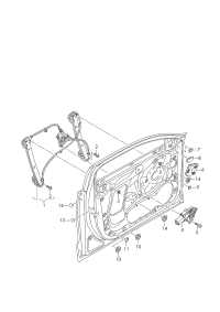 L4GD837461-WINDOW WINDER LH FRT/A6