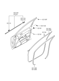 821103K000XU-W/STRIP-FR DR BODY SIDE LH