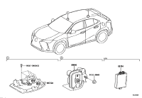 8904076020-SIREN ASSY, THEFT WARNING