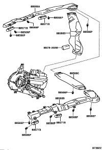 8856628101-DUCT, COOLER AIR, NO.1