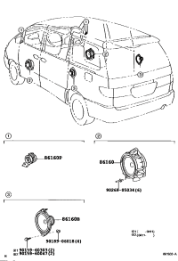 8616028600-SPEAKER ASSY, FRONT NO.1