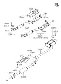 2861009350-PIPE-EXHAUST FR