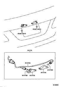8127048010-LAMP ASSY, LICENSE PLATE
