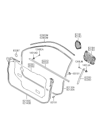 821602C000-W/STRIP ASSY-FR DR OPNG RH
