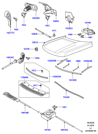 BKB760052-HINGE ASSY-FR DR UPR LH