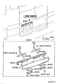 8127036090-LAMP ASSY, LICENSE PLATE