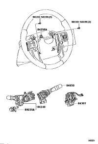 8430760030-CABLE SUB-ASSY, SPIRAL W/SENSOR
