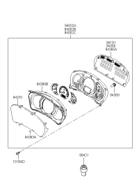 940032E681-Cluster assy-instrument (KPH)