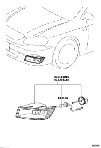 8121002100-LAMP ASSY, FOG