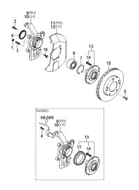 512513E251-KNUCKLE, STEERING, LH
