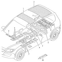 5ND867811-Shock absorber assy-roof