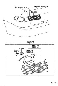8167033050-LAMP ASSY, BACK-UP, RH
