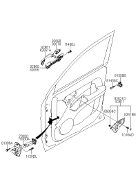 826621F000-COVER-FR DR O/S HDL RH