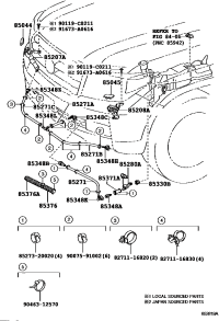 8535360050A2-NOZZLE SUB-ASSY, TYPE1 H/LAMP WASHER, RH
