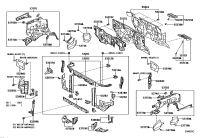 532090C110-SUPPORT SUB-ASSY, HOOD LOCK