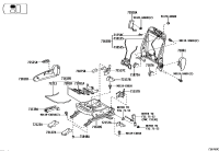 7252547010A0-HANDLE, RECLINING ADJUSTER RELEASE, RH