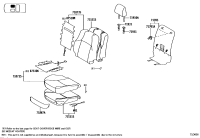 715010G040-PAD, FRONT SEAT CUSHION, RH(FOR SEPARATE TYPE)
