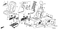 78050T6AN61-Air bag assy-fr seat side rh