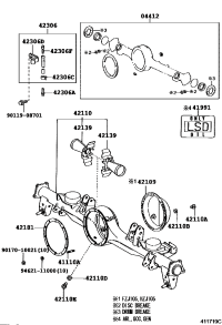 9011610075-BOLT, NO.1 (FOR REAR DIFFERENTIAL CARRIER SET)