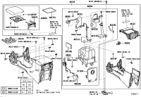 5890560520E0-DOOR SUB-ASSY, CONSOLE COMPARTMENT