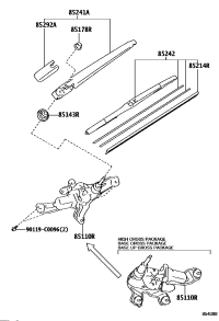 85292YL010-CAP, REAR WIPER ARM HEAD