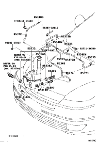 85381AE020-NOZZLE, FR WASHER