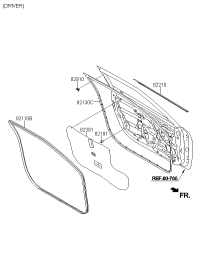 821102V000-W/STRIP-FR DR BODY SIDE LH