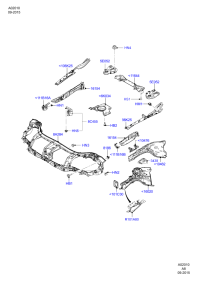 7M218B041AE-REINF ASSY-RAD CORE UPR