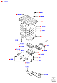 8S4P7A100AA-Control assy-transmission
