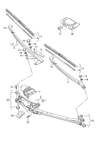 7L6955119B-Motor & control unit, wiper