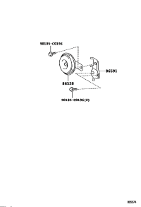 865910D040-BRACKET, HORN